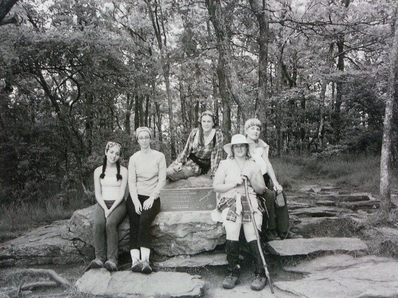 At Springer Mountain after four days on the trail.