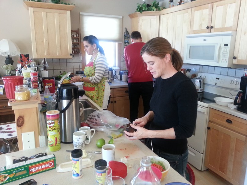 a moment in the constant flow of food prep