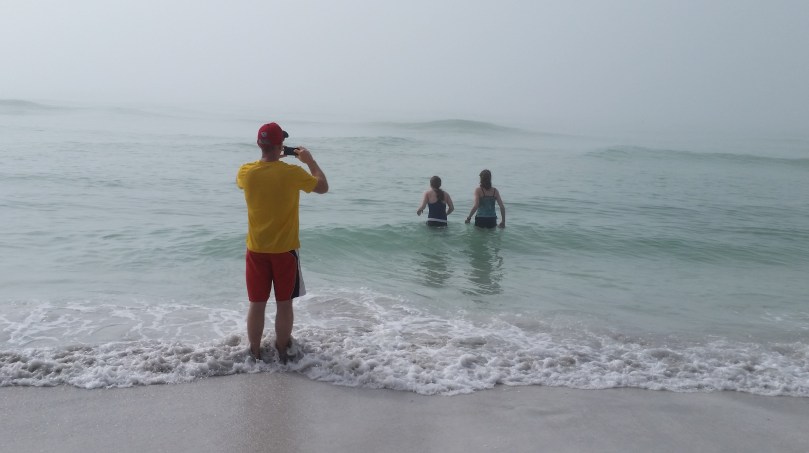 Only people from up north go swimming in 65 degree water.