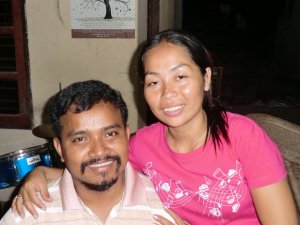 House parents Suonbun Saravy (Ravy) on the left and Tharey Sorn (Rey) on the right.