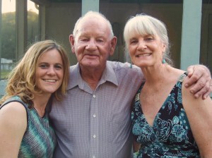 with Dad and daughter Julia at her graduation from vet school