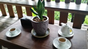 Tea after our massage session