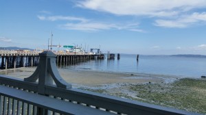 An interesting view while dining.