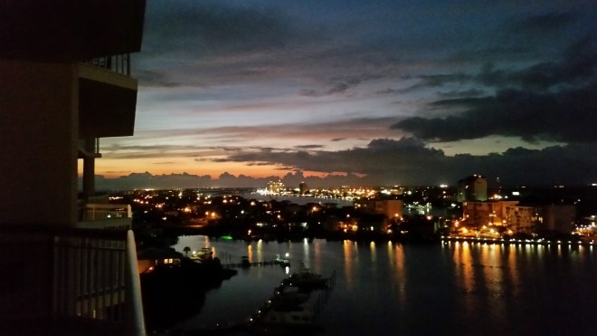 The peaceful view from a balcony. Love it here...